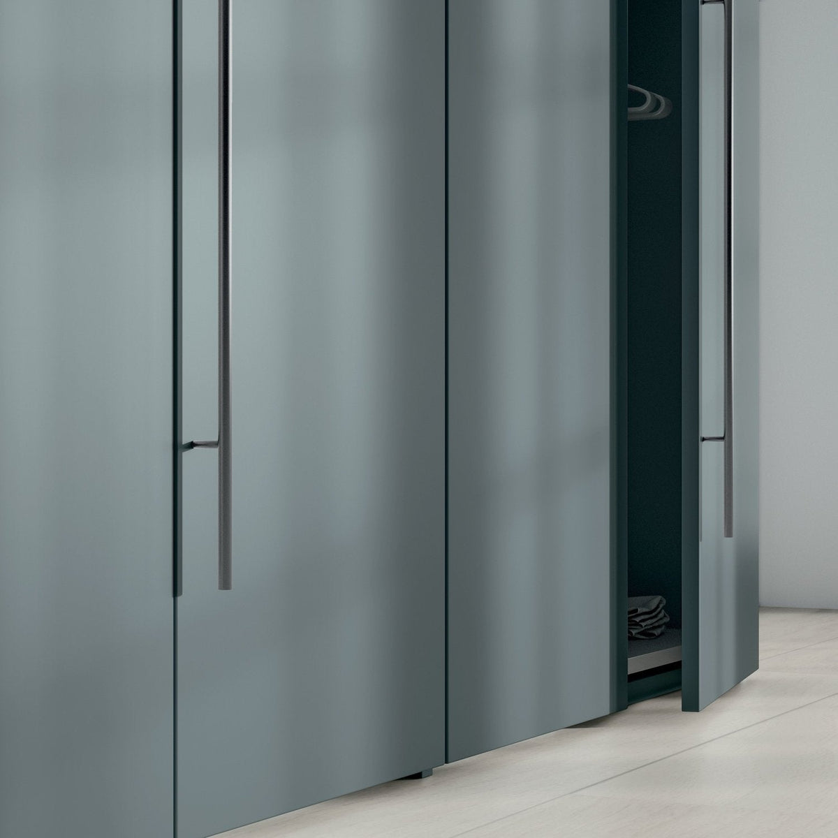 Emotion Up Simply Wardrobe with Matt Lacquered Hinged Doors