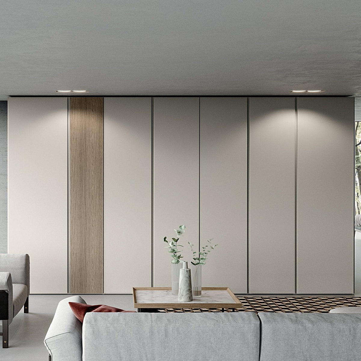 Emotion Up Hinged Wardrobe with Tecno Doors