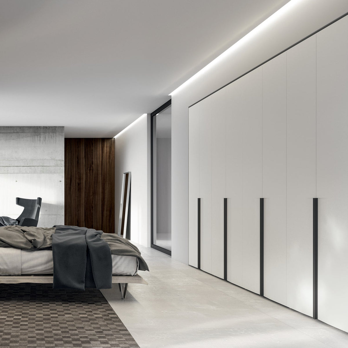 Emotion Up Wardrobe with Freccia Matt Lacquered Doors