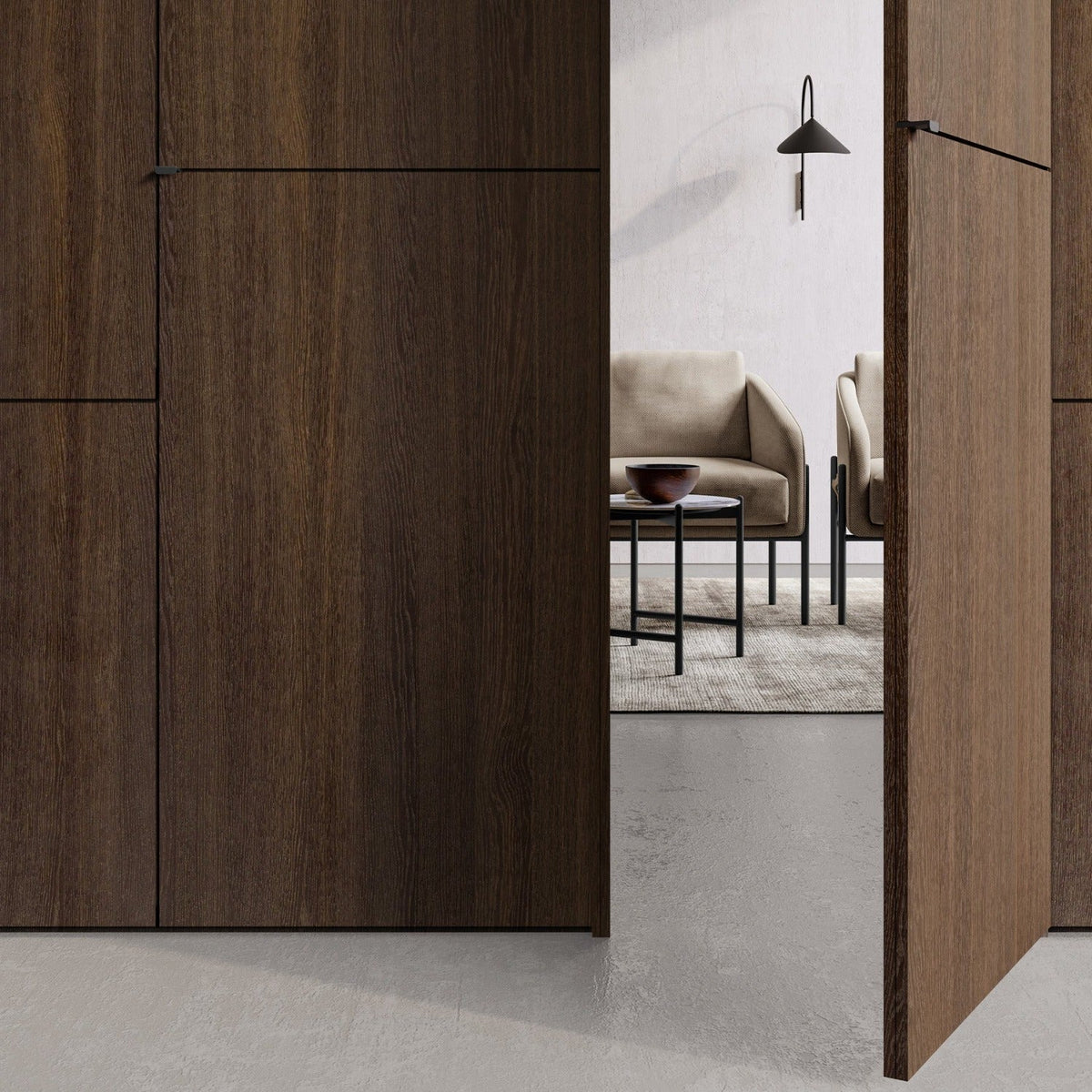 Emotion Up Wardrobe with Boiserie Hinged Doors