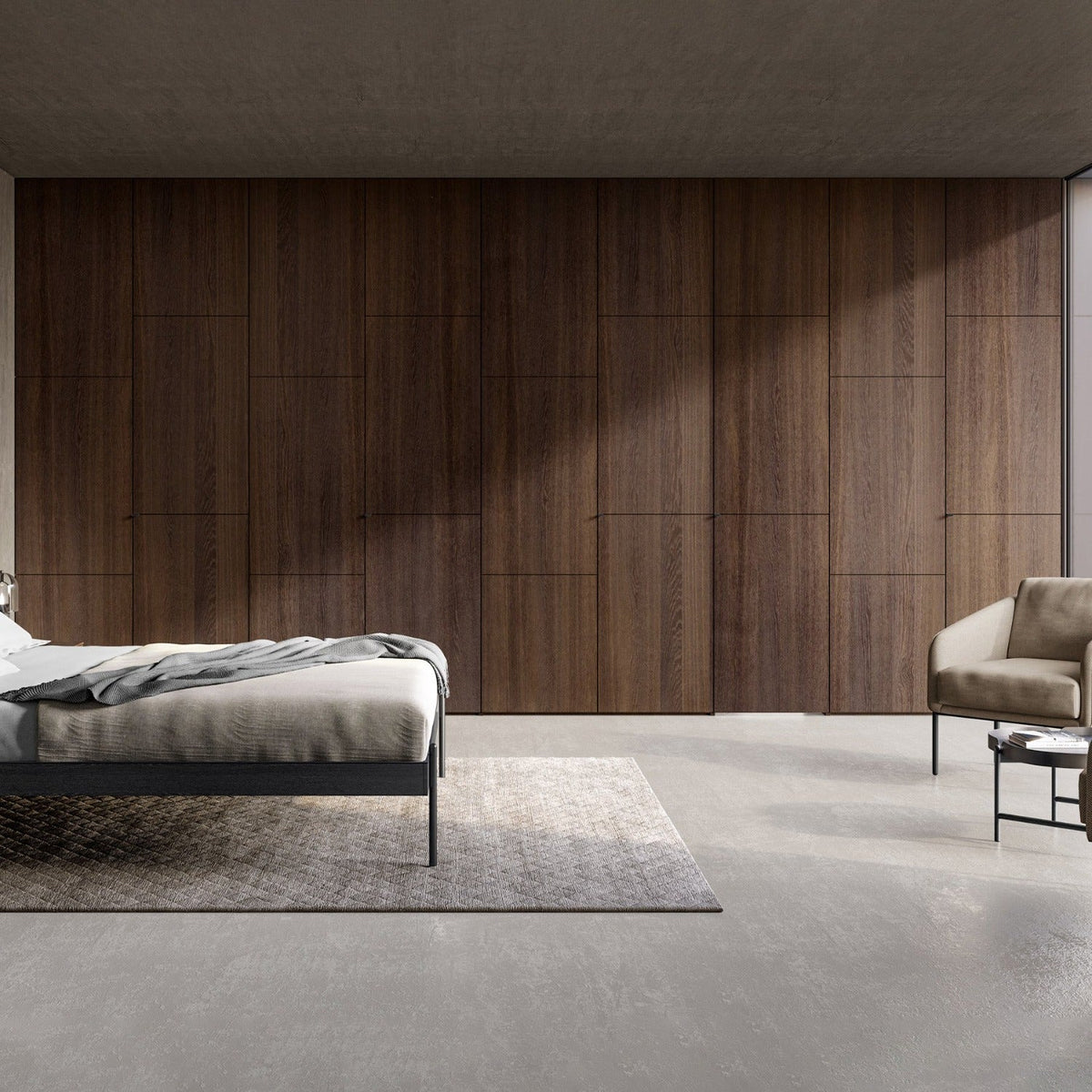 Emotion Up Wardrobe with Boiserie Hinged Doors