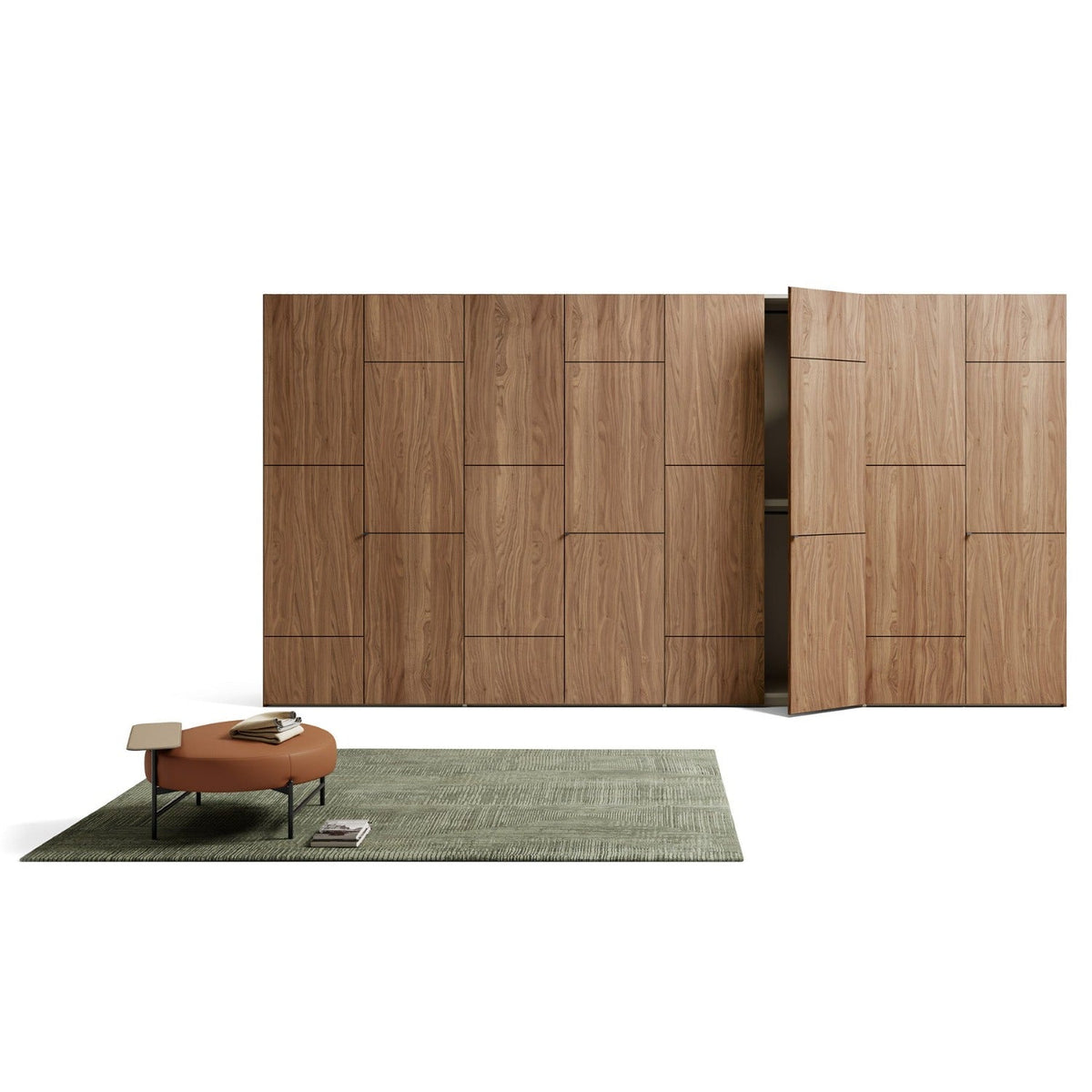 Emotion Up Wardrobe with Boiserie Hinged Doors