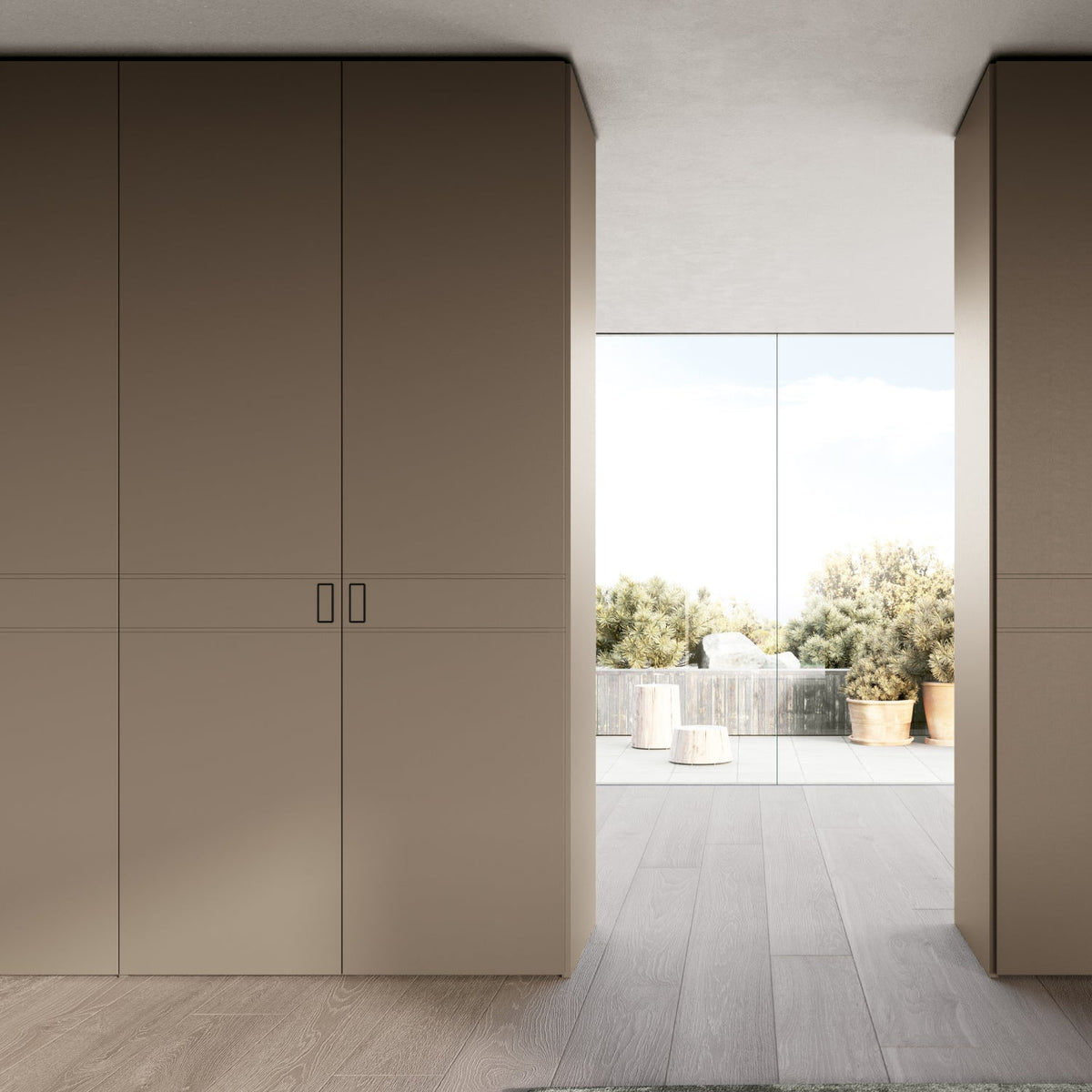 Emotion Up Wardrobe with Cinta Hinged Doors