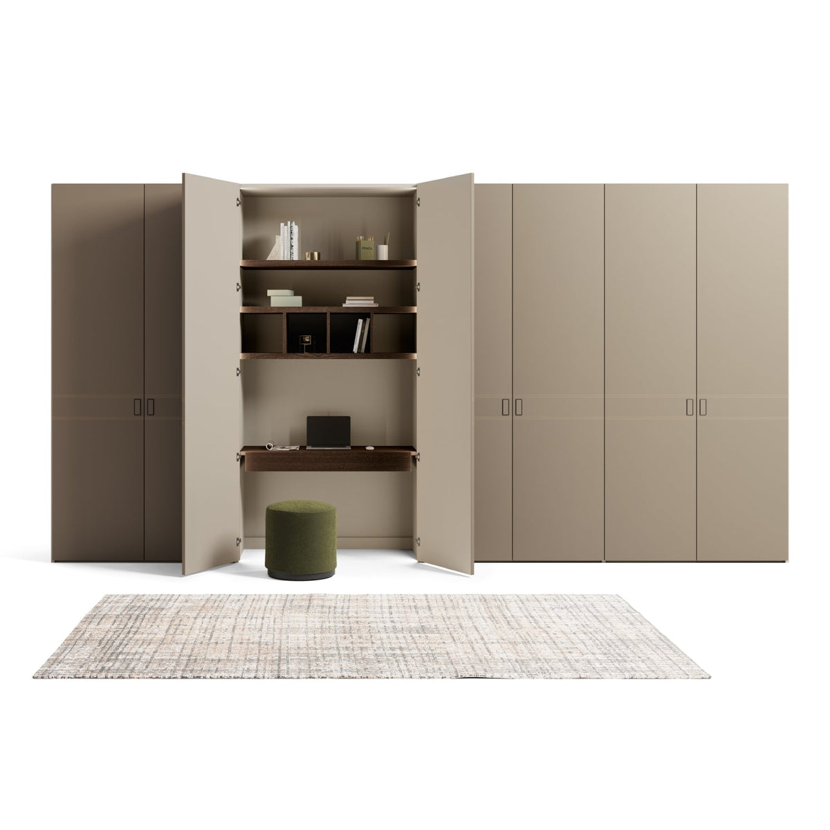 Emotion Up Wardrobe with Cinta Hinged Doors
