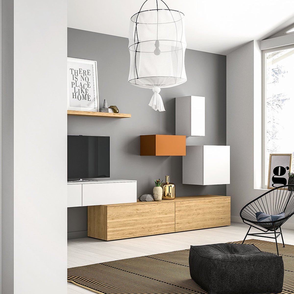 Slim 102 Composition TV Media Unit by Dall'Agnese