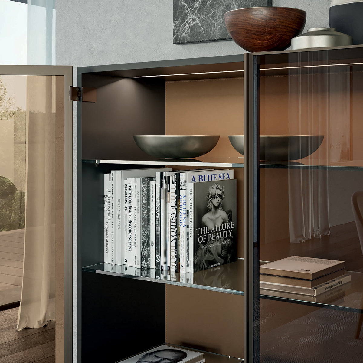 Glass Up Storage Unit by Dall'Agnese