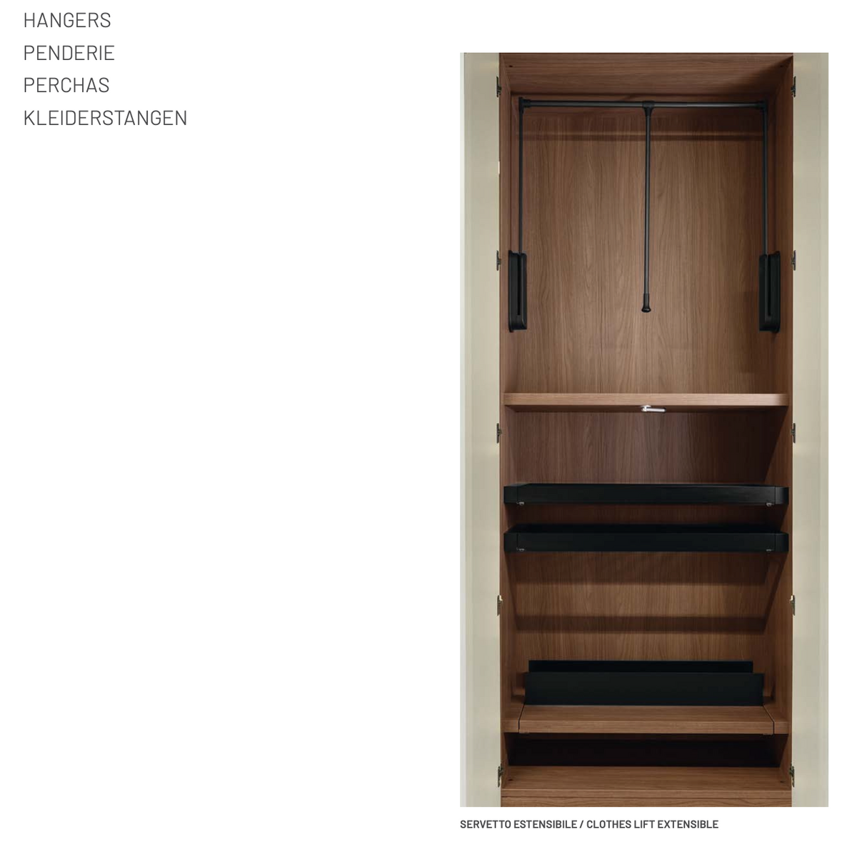 Emotion Up Wardrobe with Boiserie Hinged Doors