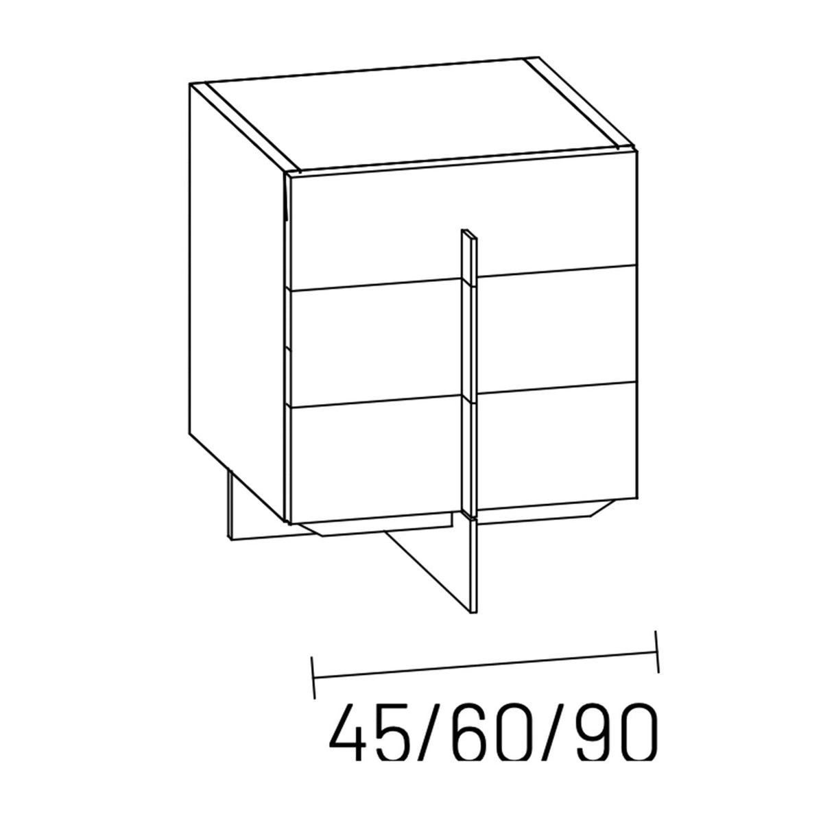 Katana bedside table by Dall'Agnese