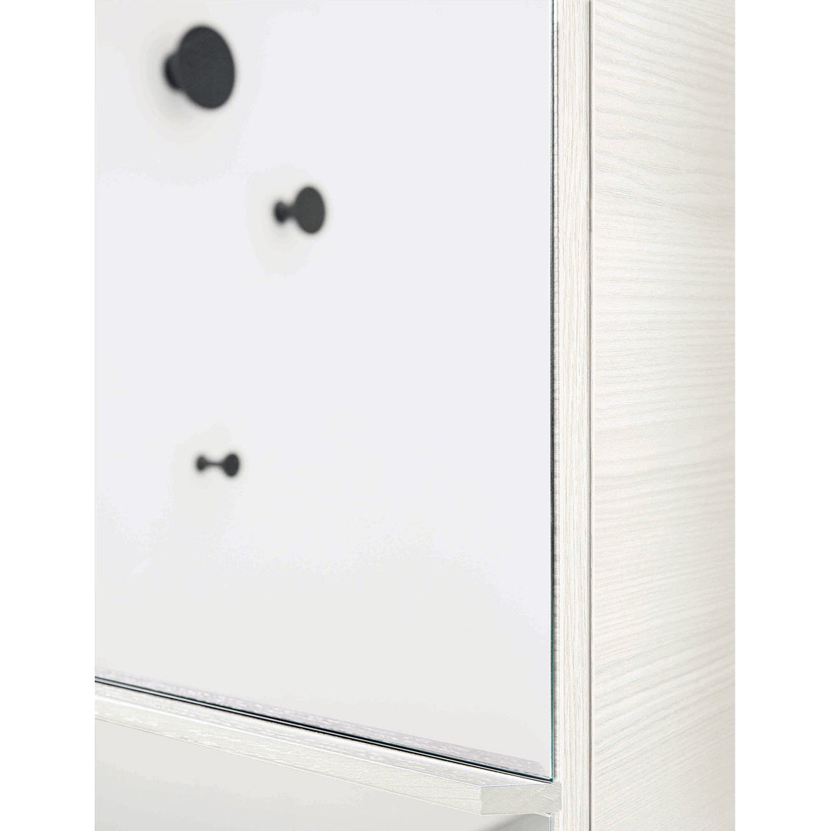 Linear White Wooden Shoe Storage Units by Birex