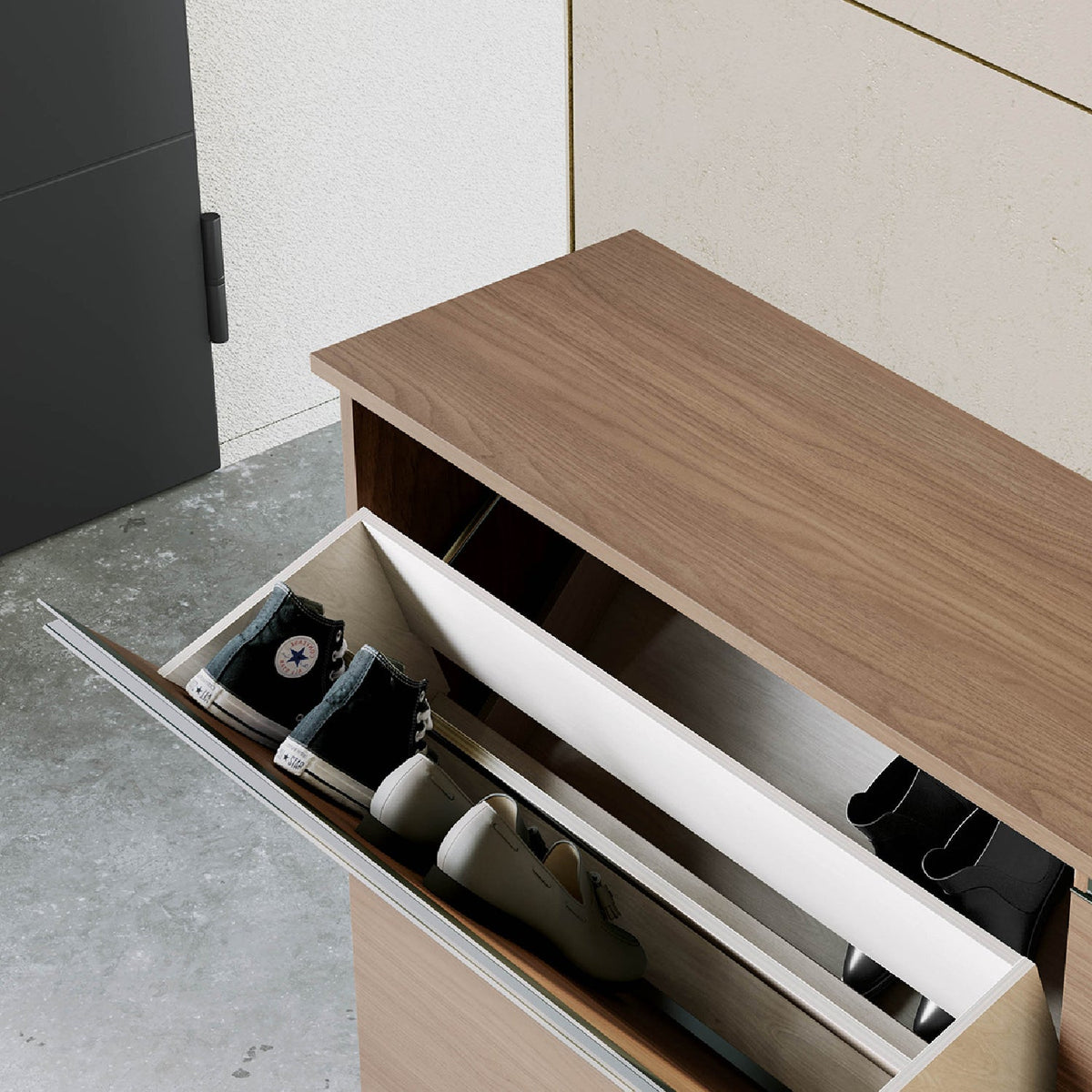 Minima 4-Drawer Shoe Cabinet – Modern Italian Storage Solution