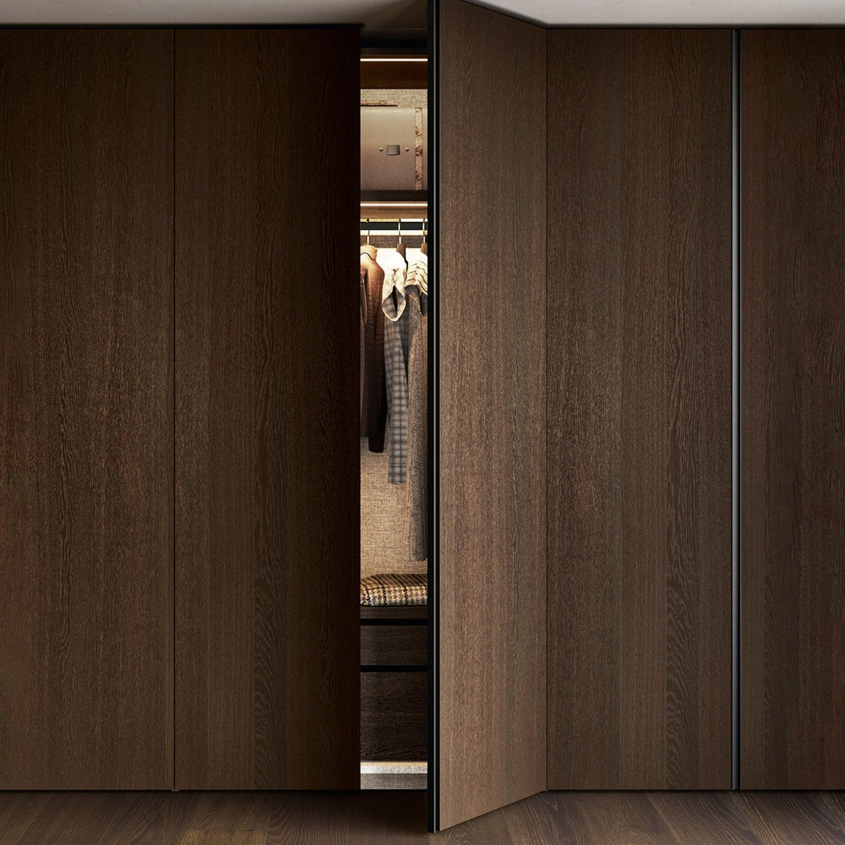 Emotion Up Wardrobe with Nodo Hinged Doors