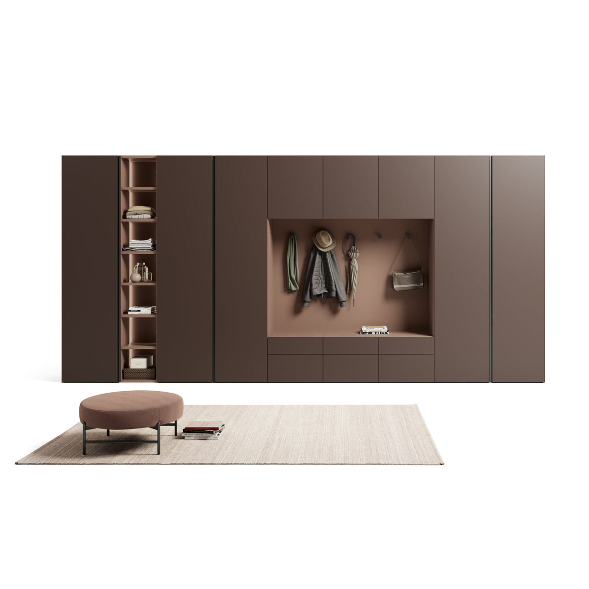 Emotion Up Wardrobe with Nodo Hinged Doors