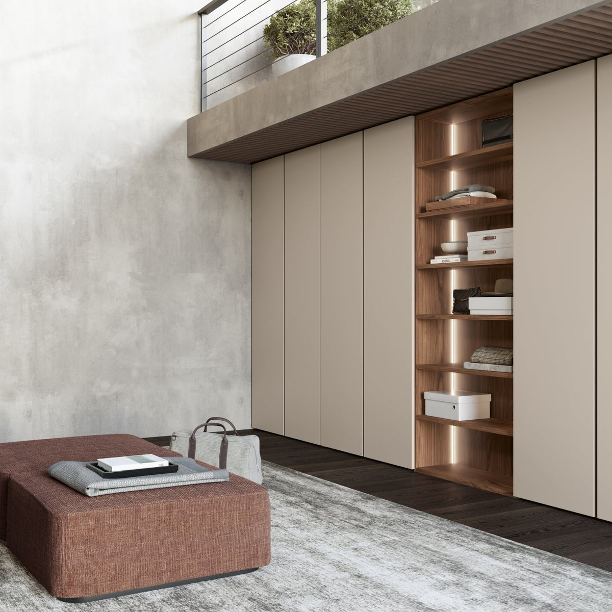 Emotion Up Tecno Hinged Door Wardrobe