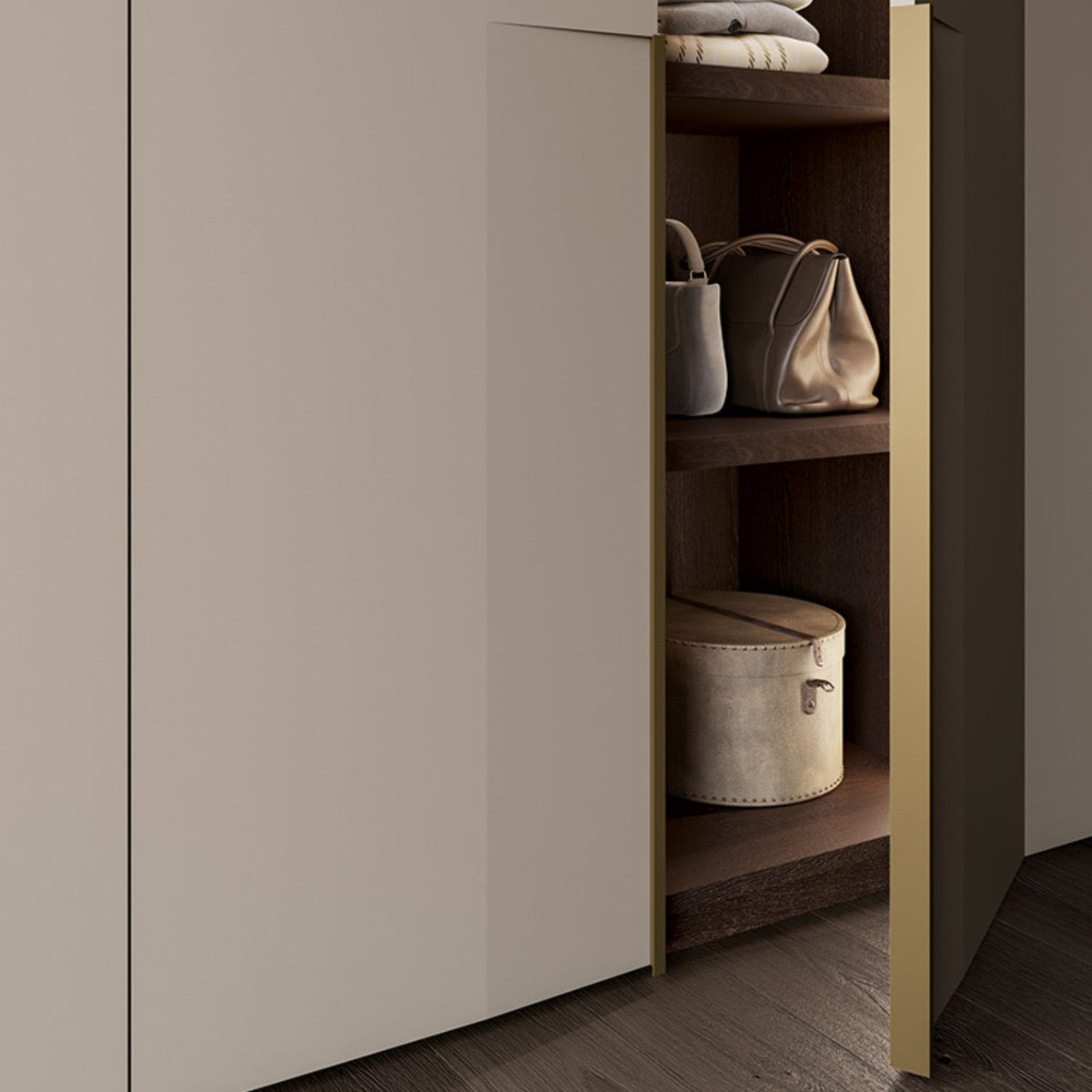 Emotion Up Wardrobe with Freccia Hinged Doors