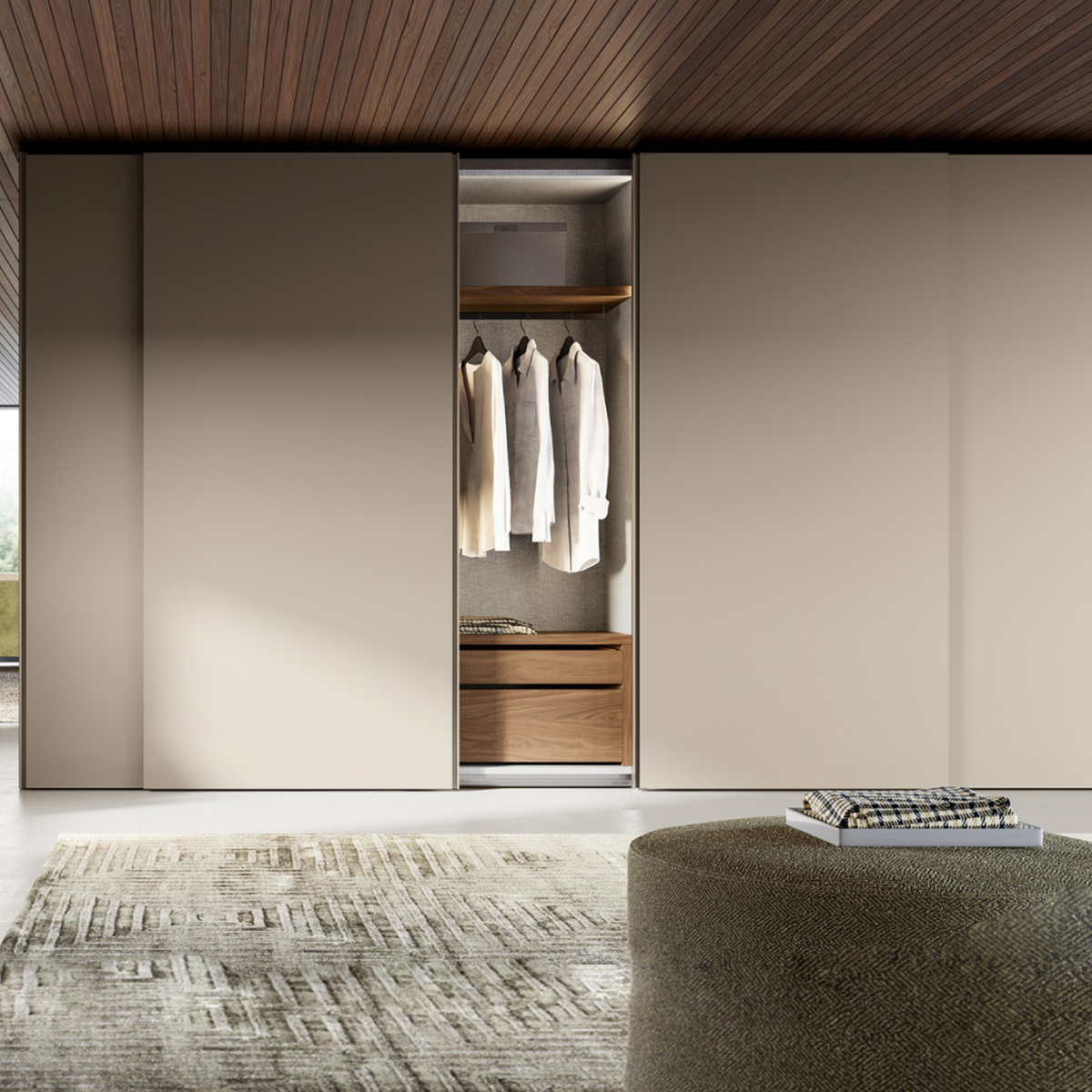 Emotion Up Wardrobe with Nodo Sliding Doors