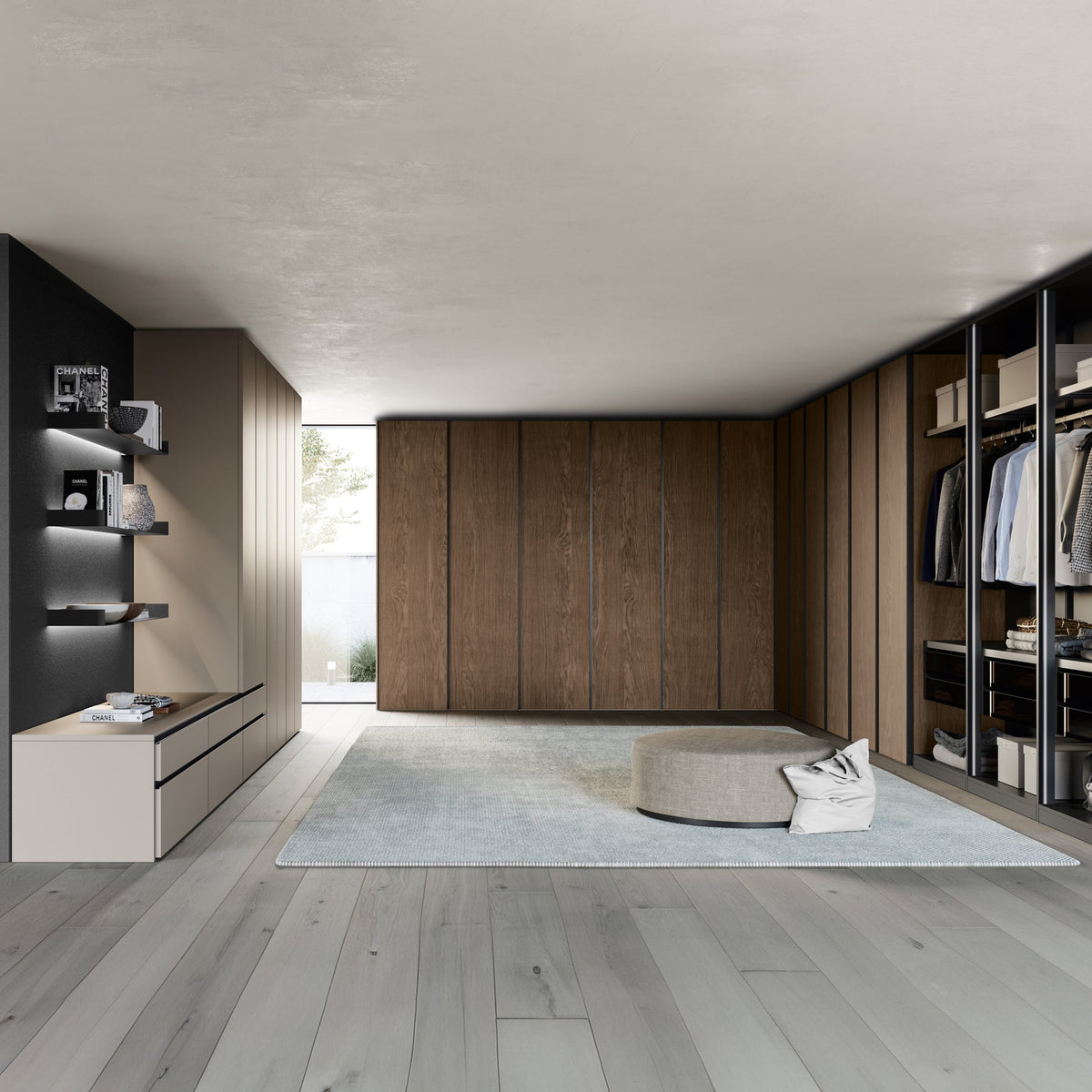 Emotion Up Wardrobe with Origami Hinged Doors