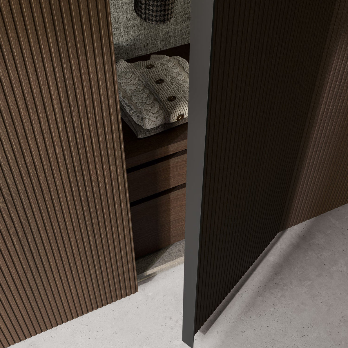 Emotion Up Wardrobe with Ritmo Hinged Doors