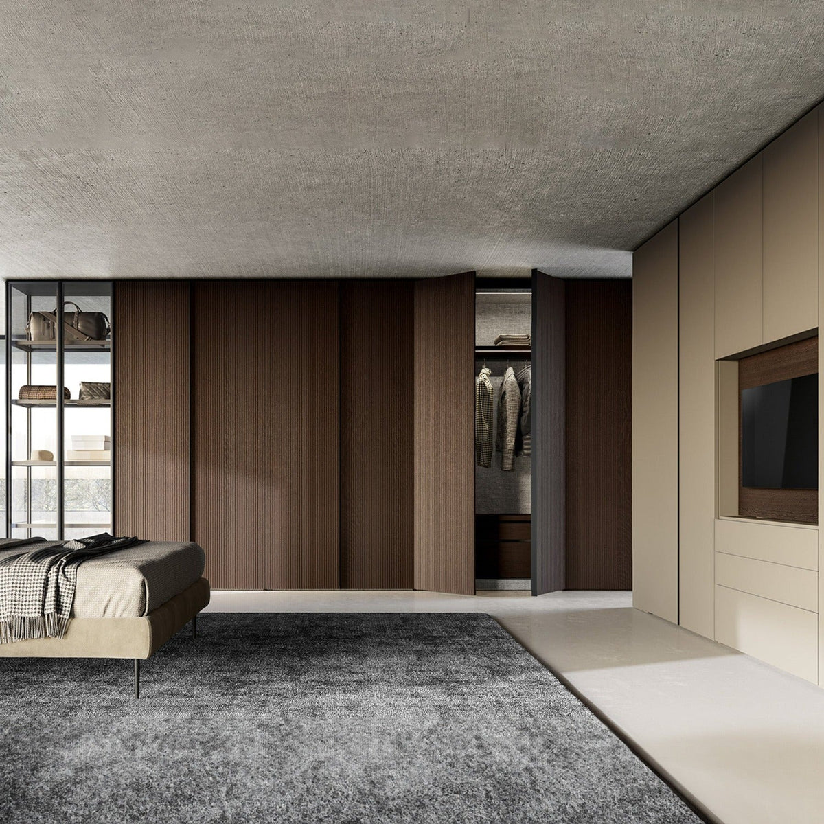Emotion Up Wardrobe with Ritmo Hinged Doors