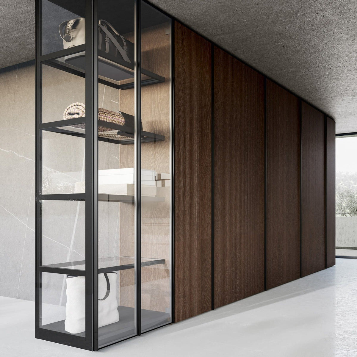 Emotion Up Wardrobe with Ritmo Hinged Doors