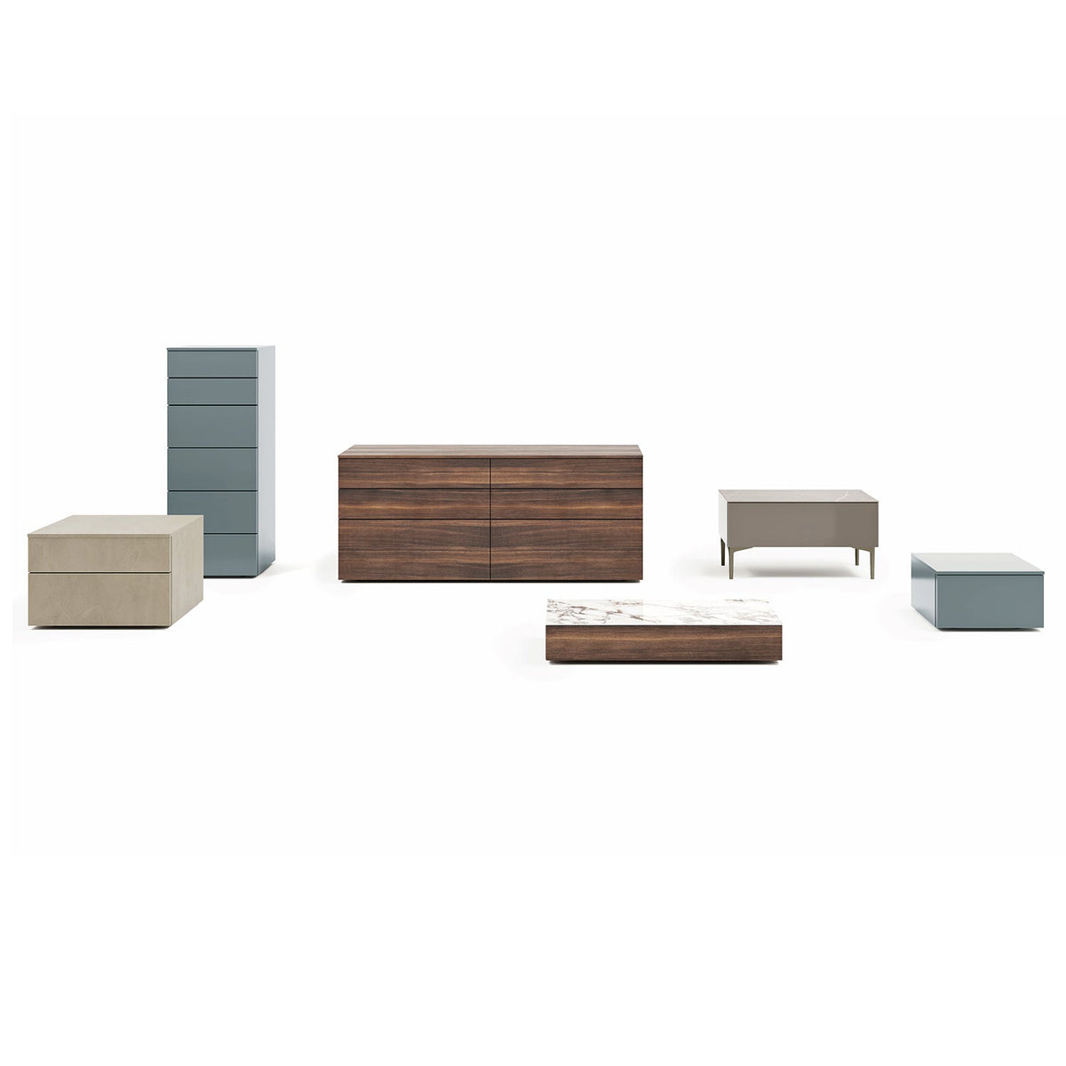 Slim 6 long drawers by Dall'Agnese