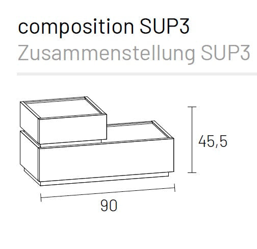 Super bedside table by Dall'Agnese