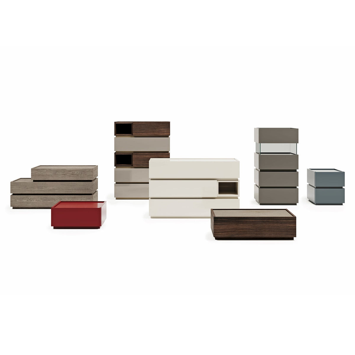 Super Tallboy by Dall’Agnese – Modular Chest with Glass Insert