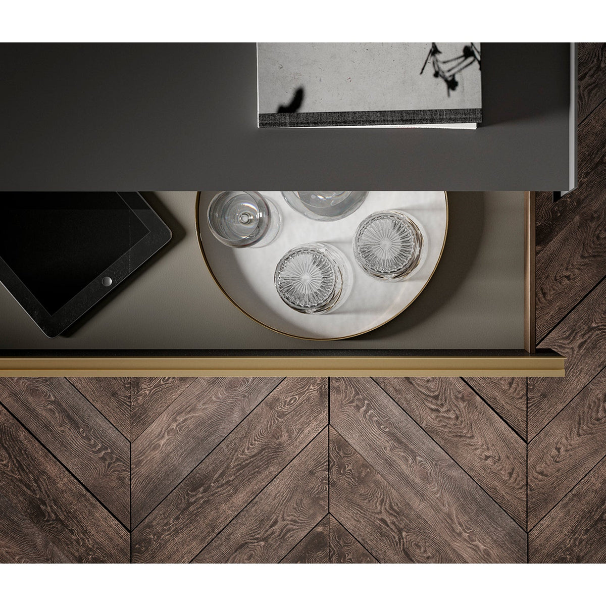 Slim Up 05 Composition TV Media Unit by Dall'Agnese