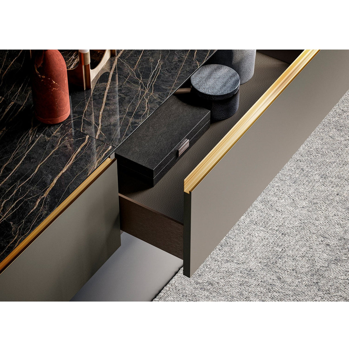 Slim Up 09 Composition TV Media Unit by Dall'Agnese