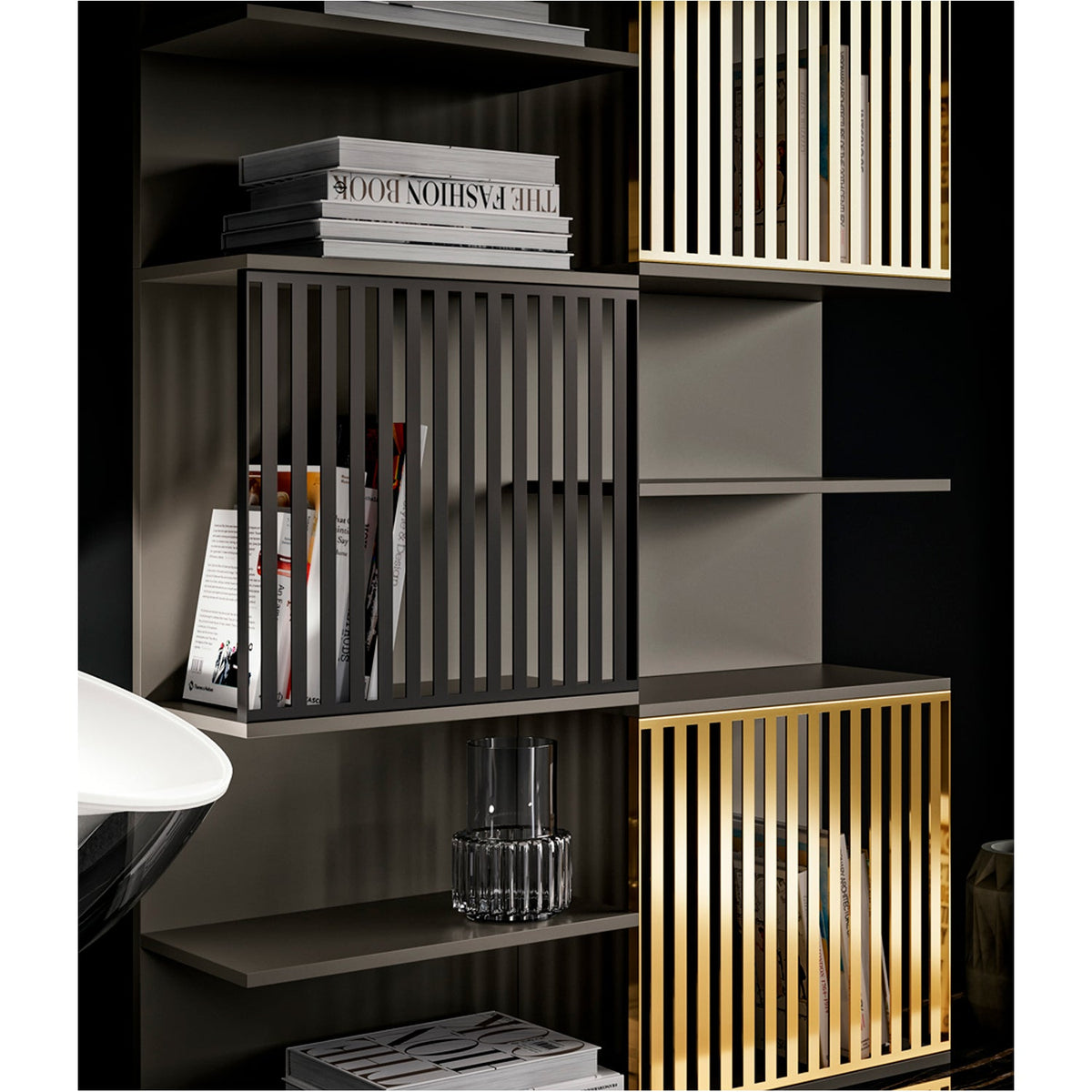 Slim Up 09 Composition TV Media Unit by Dall'Agnese