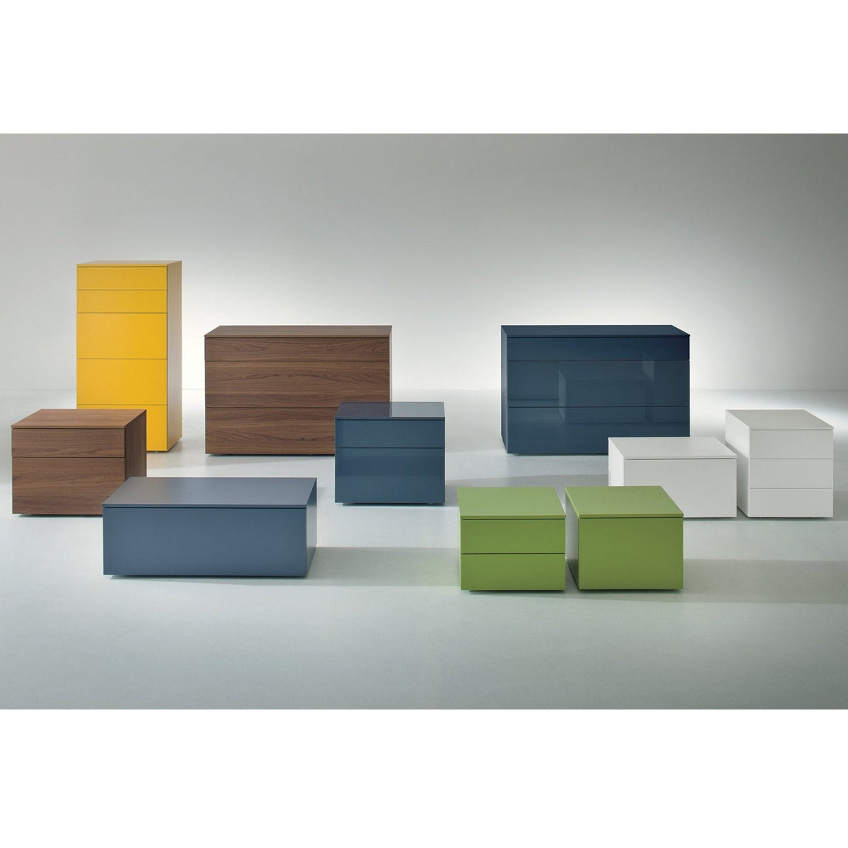 Slim Long Bedside Cabinet By Dall'Agnese