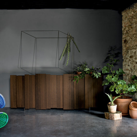 Stripe Design Heat-Treated Oak Sideboard – Dall'Agnese | Italian Craftsmanship