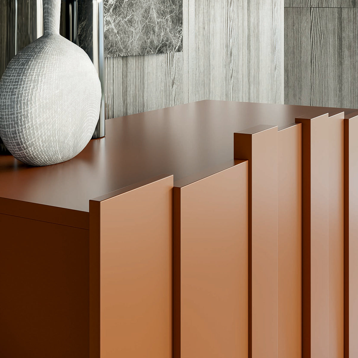 Stripe Tall Storage Unit by Dall'Agnese