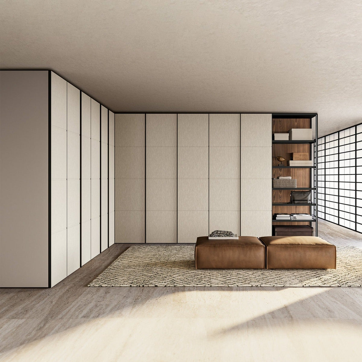 Emotion Up Wardrobe with Tela Hinged Doors