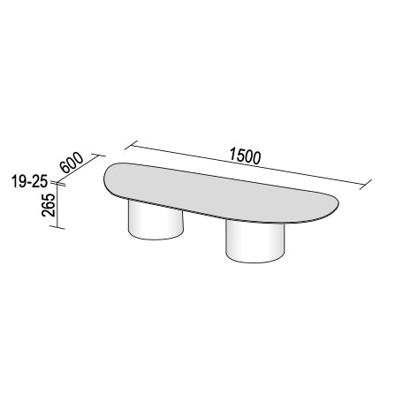 Atollo Coffee Table by Dall'Agnese