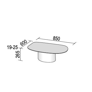 Atollo Coffee Table by Dall'Agnese
