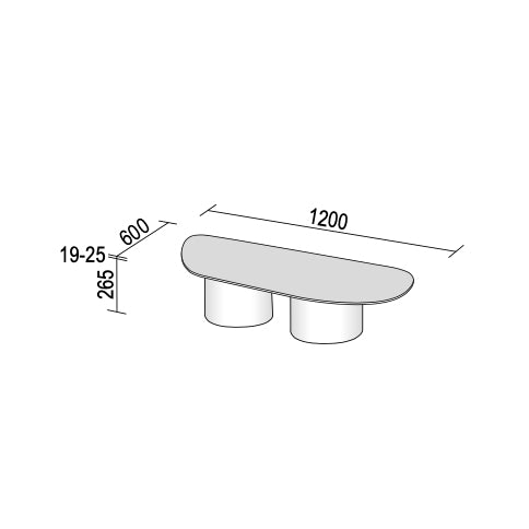 Atollo Coffee Table by Dall'Agnese