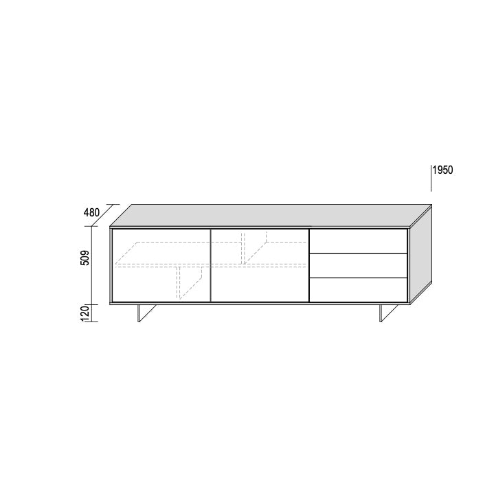 Code 3 Freestanding Sideboard – Dall'Agnese | Modern Italian Storage