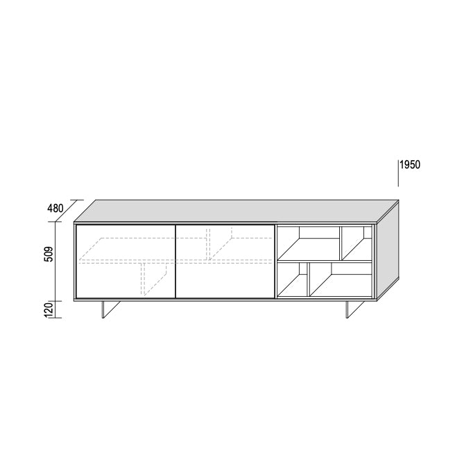 Code 3 Freestanding Sideboard – Dall'Agnese | Modern Italian Storage