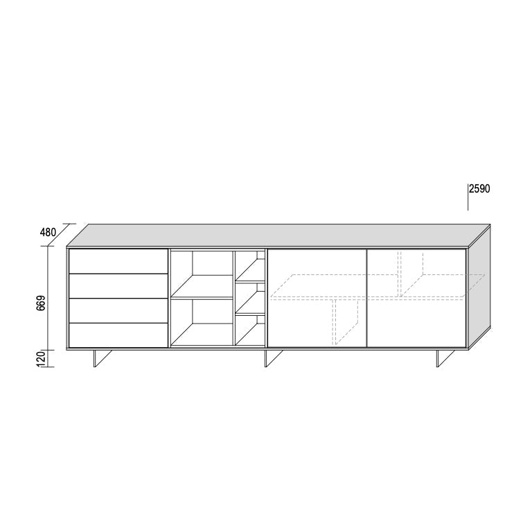 Code 7 Sideboard – Dall'Agnese | Modern Italian Storage & Elegance