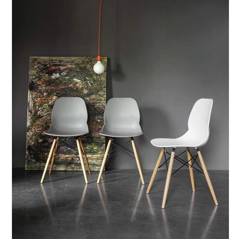 Caligola Chair by Dall’Agnese | Wood Eiffel Legs & Modern Comfort