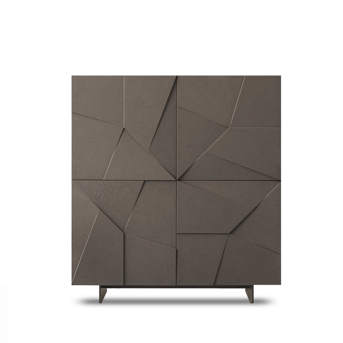 Concrete resin 4 door sideboard by Dall'Agnese