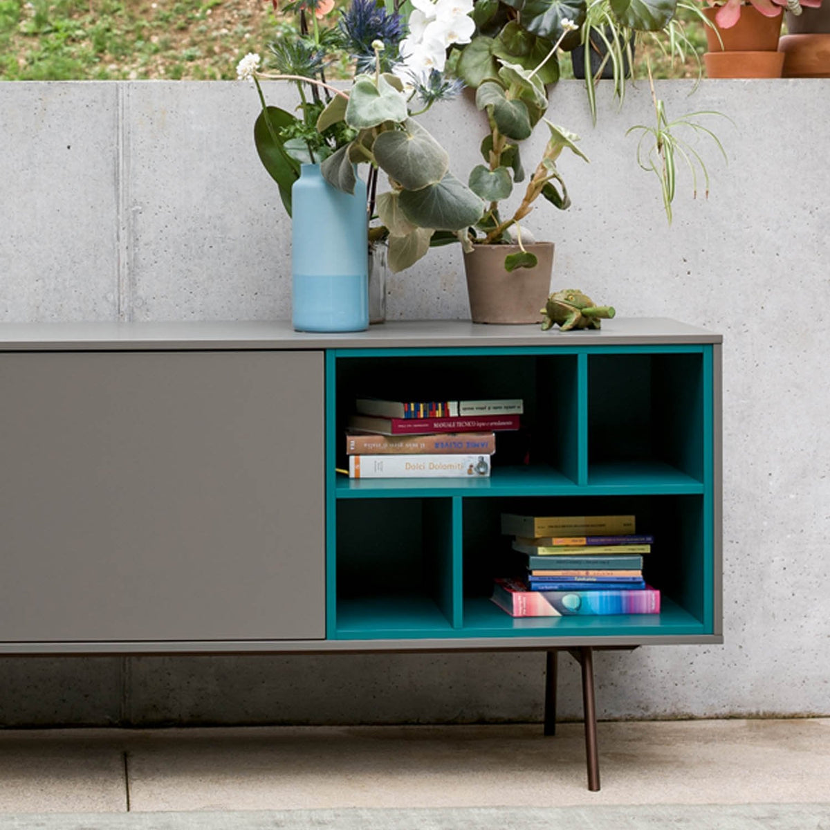 Code 1 Small Sideboard with Open Element – Dall'Agnese | Modern Storage