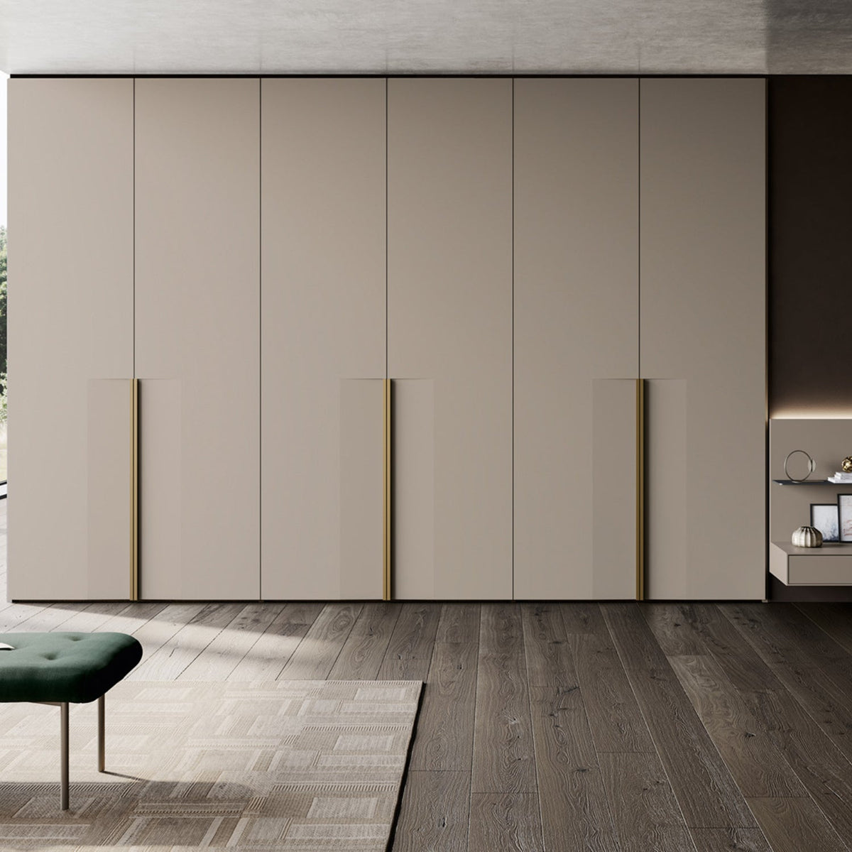 Emotion Up Wardrobe with Freccia Hinged Doors