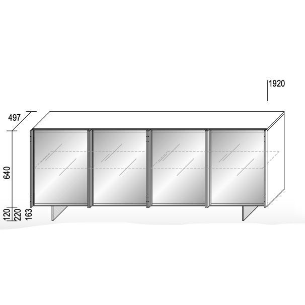 Glass Up Sideboard – Dall'Agnese | Italian Luxury & Modern Elegance