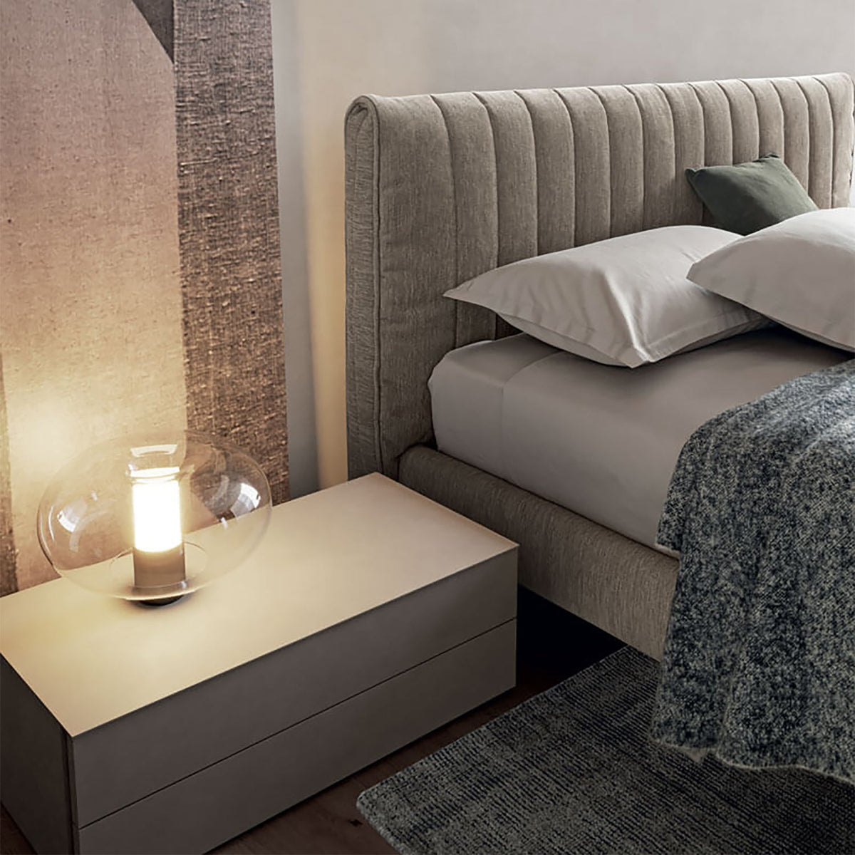 Goose Eco-leather Upholstered Bed