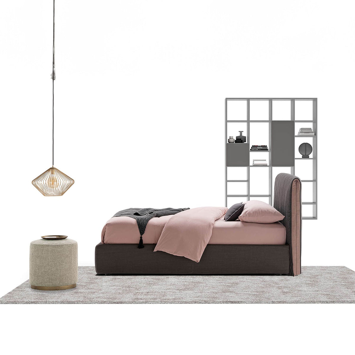 Goose Eco-leather Upholstered Bed