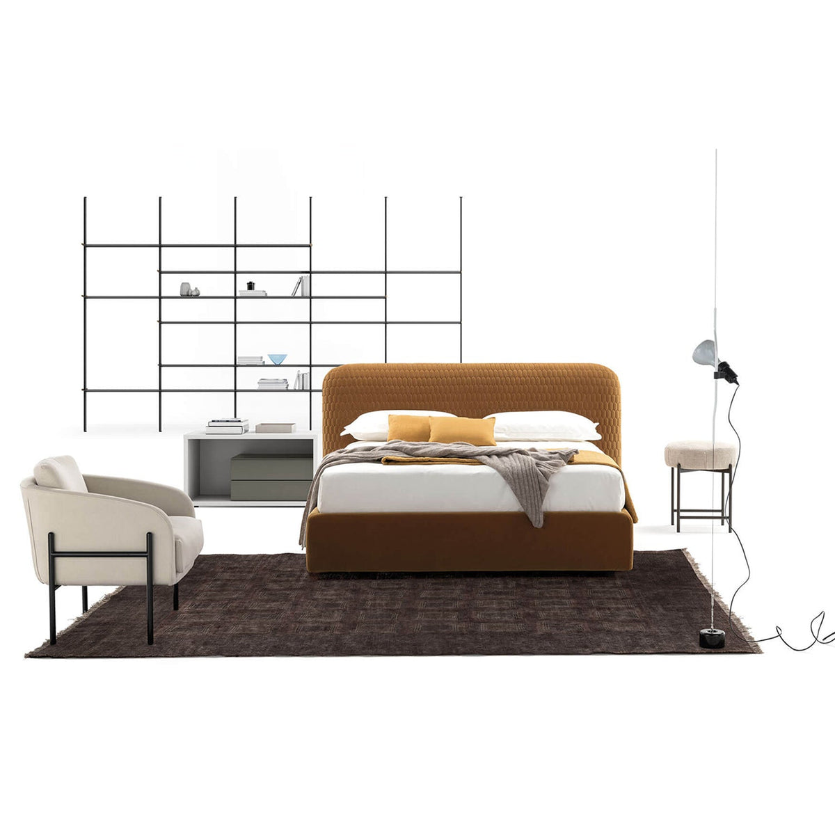 Hari Upholstered Double Bed