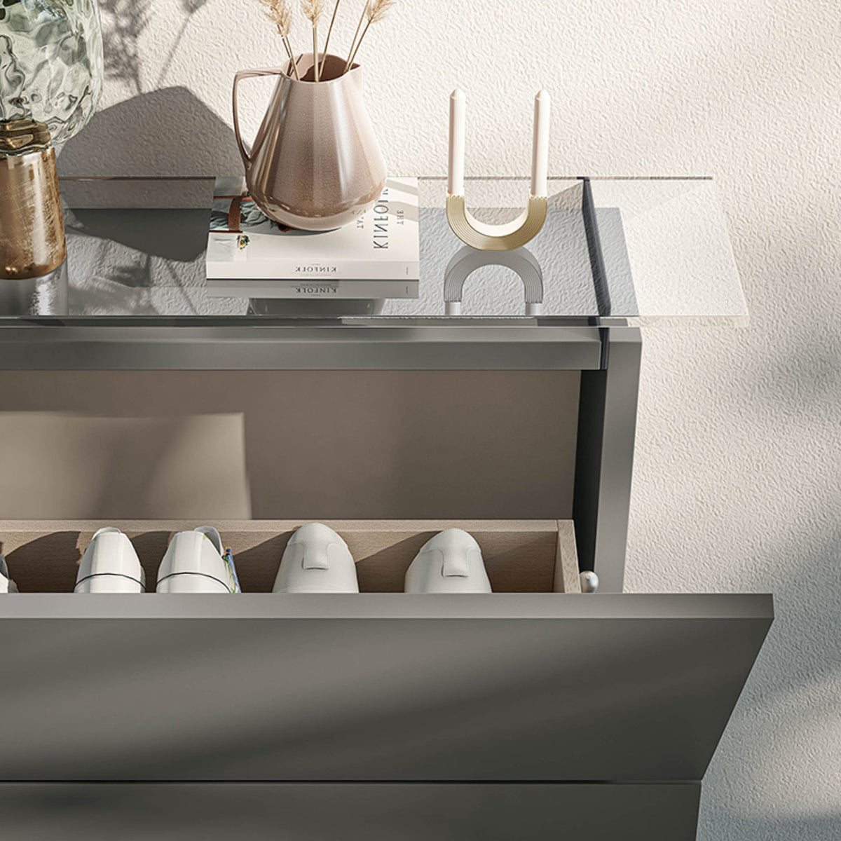 Hosoi Shoe Storage with 2 Drawers by Birex