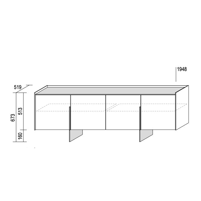 Katana Sideboard – Dall'Agnese | Italian Craftsmanship & Modern Design