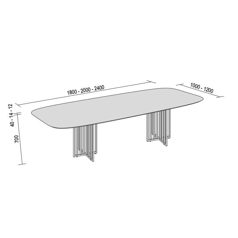 Kiri Fixed Dining Table – Dall'Agnese | Italian Craftsmanship & Elegance